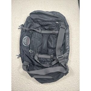 Osprey Transporter 30 Backwoods Duffle Bag Pack Black Hiking Travel Outdoor